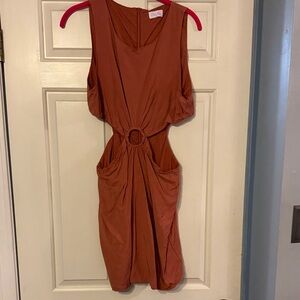 Elegant Rust Dress